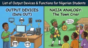 List of Output Devices and Their Functions for Nigerian Students