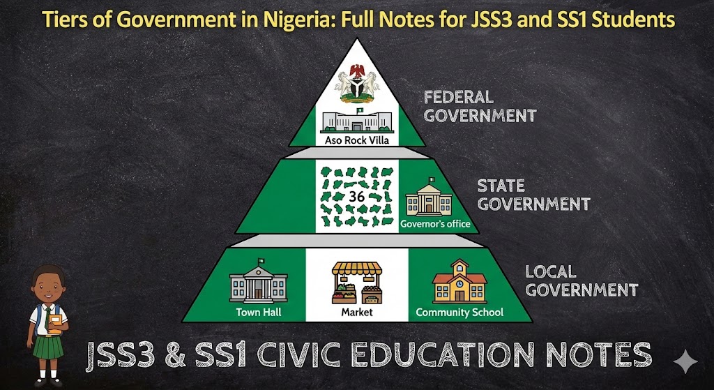 Tiers of Government in Nigeria: Full Notes for JSS3 and SS1 Students
