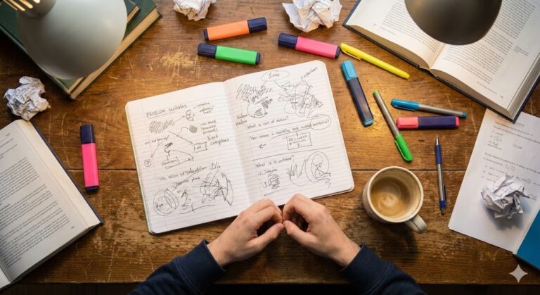 A stressed student researching what is the fastest way to raise your CGPA