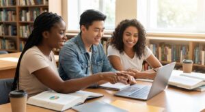 A study group working together on what is the fastest way to raise your CGPA