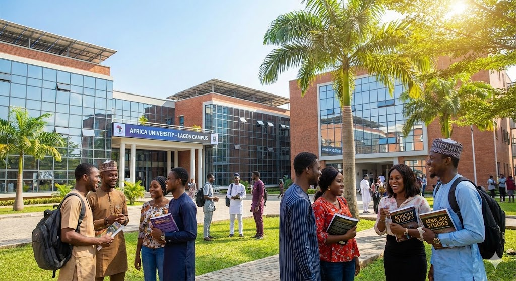 Diverse Nigerian students walking on campus representing what is the most educated tribe in Northern Nigeria