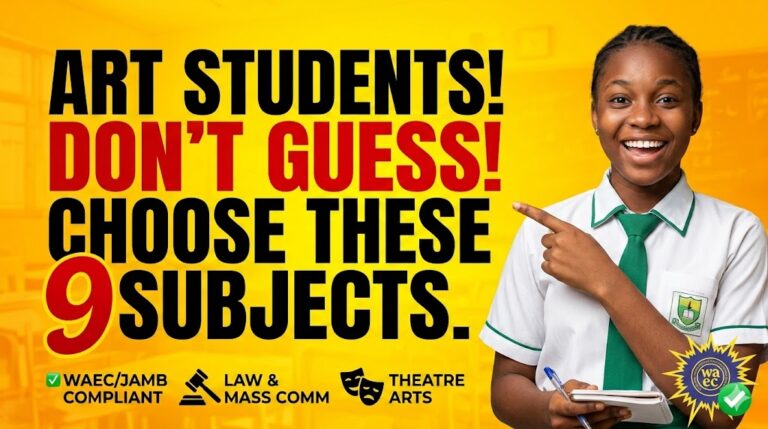 What are the 9 subjects for art students in Nigeria?